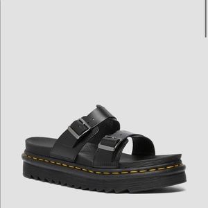 Dr. Martens Myles Brando Leather Slide Sandals